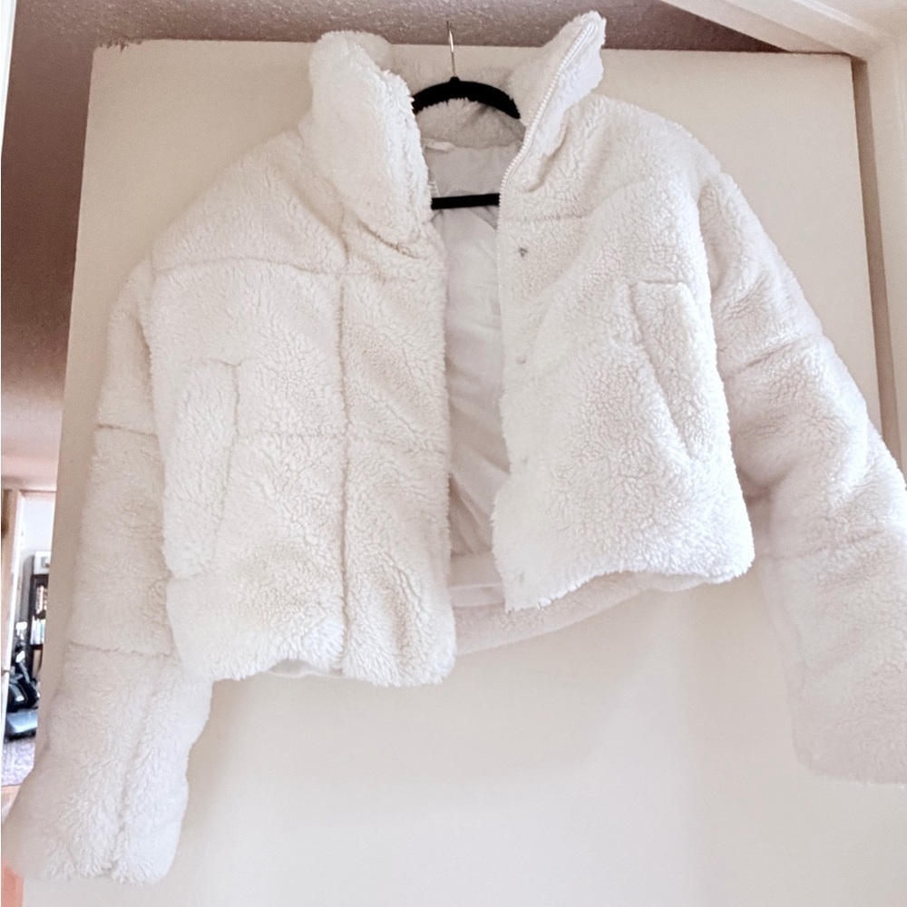 ALO IVORY yoga foxy Sherpa jacket - Picture 3 of 5